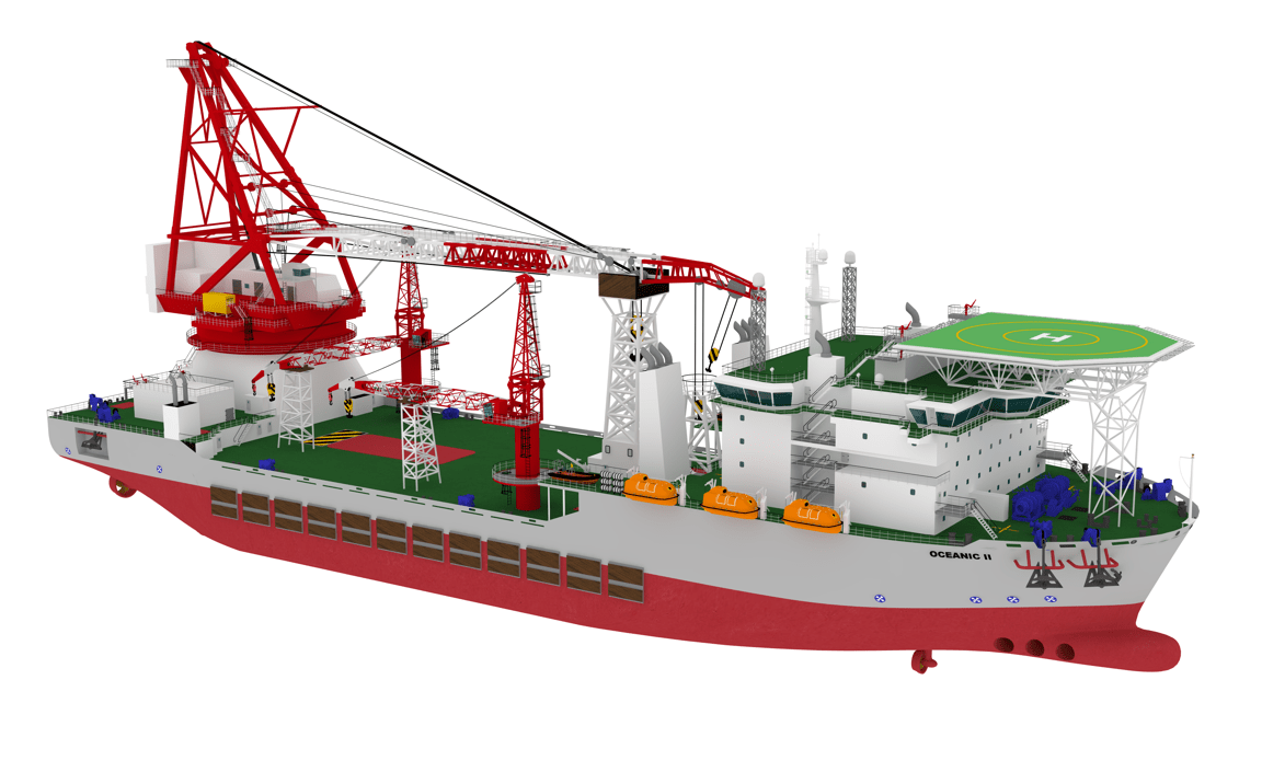 crane vessels references - oceanic II